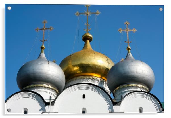 The Novodevichy convent. Acrylic by Valerii Soloviov