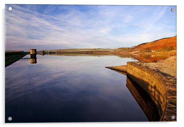 Tranquility at Embsay Reservoir Acrylic by Jim Round