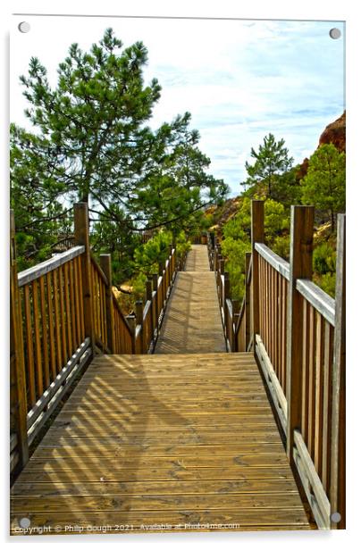 Menorca walkway Acrylic by Philip Gough