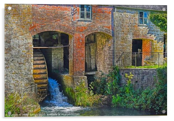 Mangerton Mill Dorset Acrylic by Philip Gough