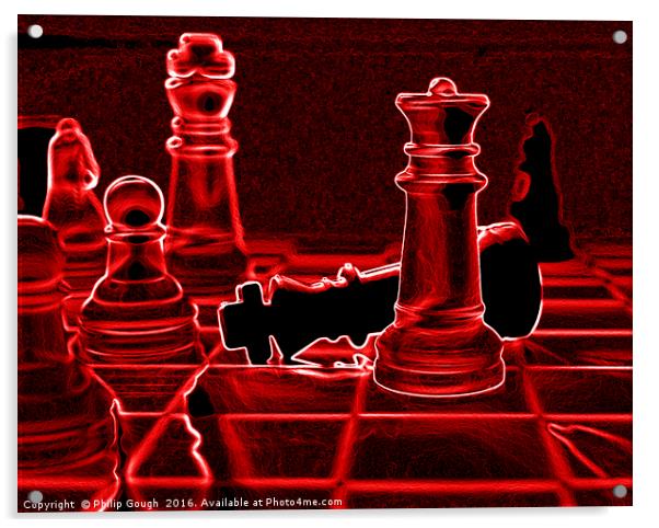 Check Mate Acrylic by Philip Gough