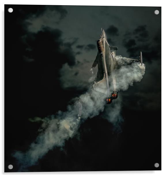 The French Dassault Rafale Acrylic by Mark Lynham