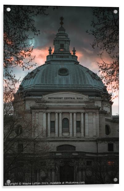 Methodist Central Hall  Acrylic by Wayne Lytton