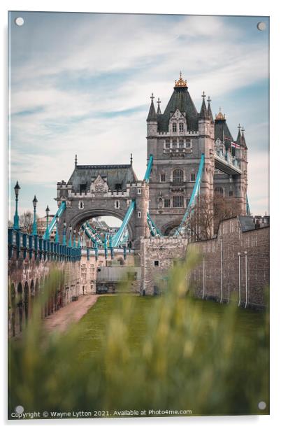 Tower Bridge  Acrylic by Wayne Lytton