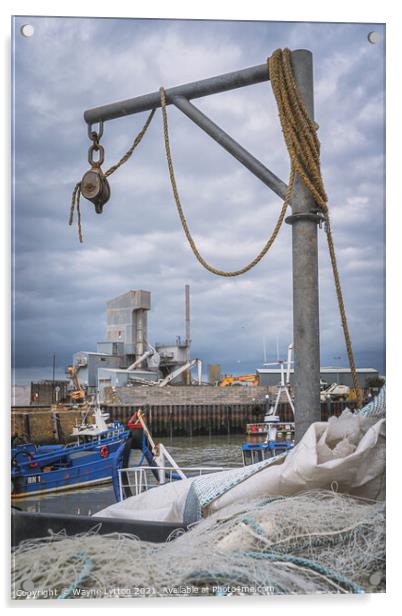 Whitstable Harbour Acrylic by Wayne Lytton