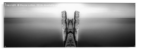 Invisible Viking (minnis bay) Acrylic by Wayne Lytton