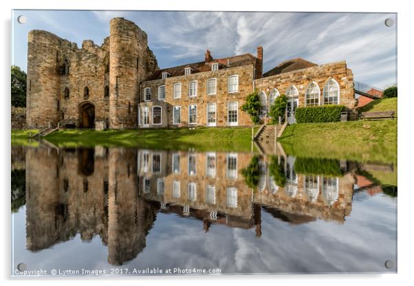 Tonbridge Castle Reflections Acrylic by Wayne Lytton