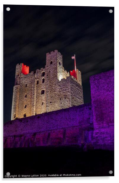  Rochester Castle  Acrylic by Wayne Lytton