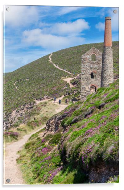 Majestic Tin Mine Ruins Acrylic by Kevin Snelling