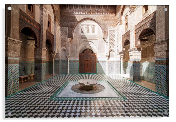 Serenity in Moroccan Architecture Acrylic by Kevin Snelling