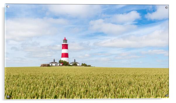Majestic Happisburgh Lighthouse Acrylic by Kevin Snelling