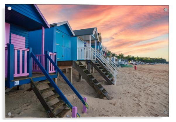 Sunrise Bliss at Wells Beach Acrylic by Kevin Snelling