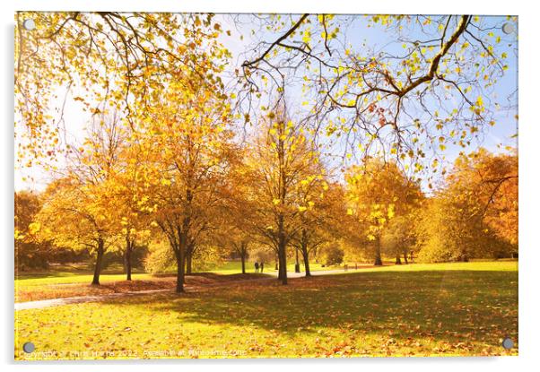 Autumn Love Acrylic by Chris Harris