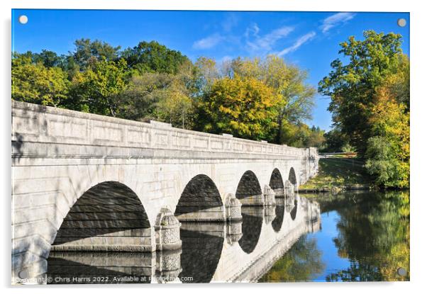 Five Arch Bridge, Virginia Water  Acrylic by Chris Harris