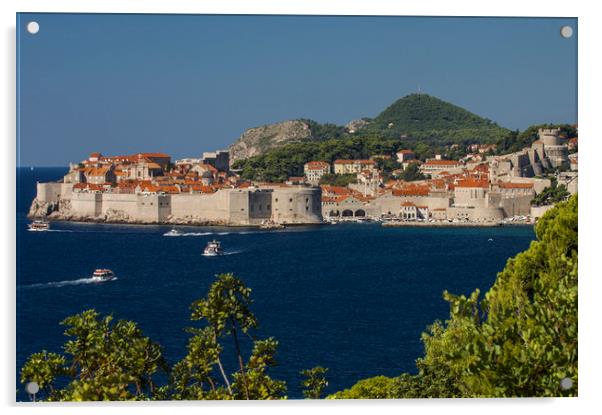 Dubrovnik Acrylic by Sulejman Omerbasic