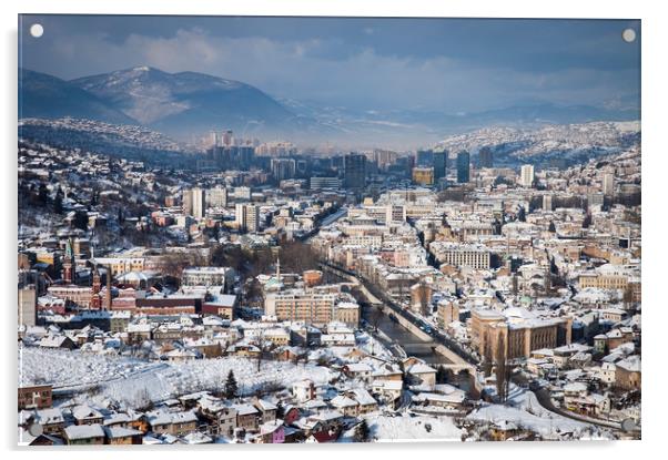Sarajevo Acrylic by Sulejman Omerbasic