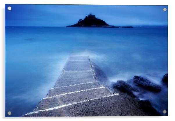 St Michaels Mount                                  Acrylic by David Pulford