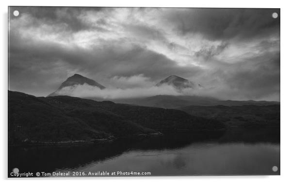 Stormy Quinag  Acrylic by Tom Dolezal