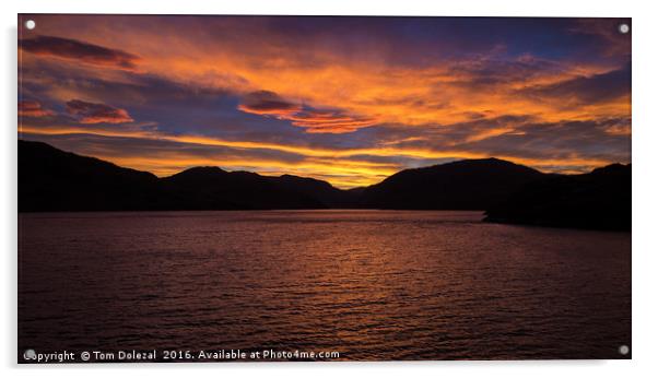 Highland sunrise  Acrylic by Tom Dolezal