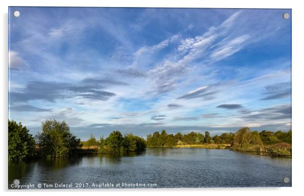 Tranquil Norfolk sky Acrylic by Tom Dolezal