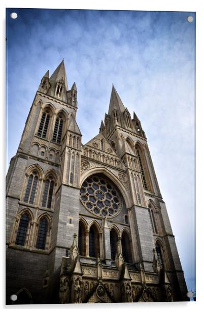 Truro Cathedral  Acrylic by Brian Spooner