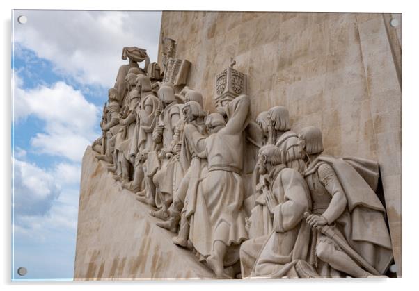 Monument of the Discoveries in Belem near Lisbon Acrylic by Steve Heap