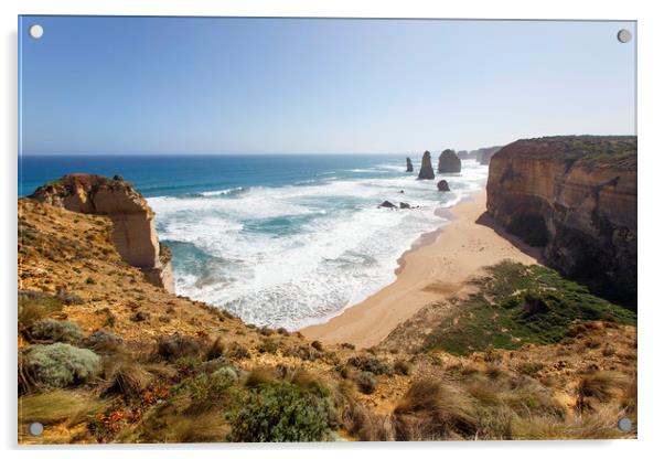 Twelve Apostles Sea Rocks - Great Ocean Road, Aust Acrylic by Jackie Davies