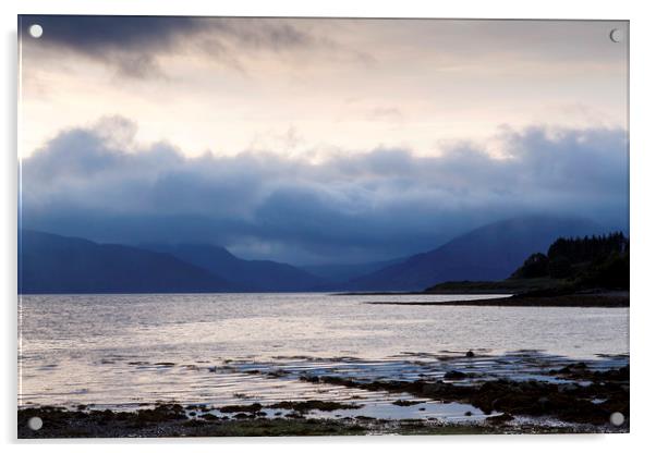 Loch Linnhe in Scotland Acrylic by Jackie Davies