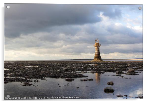 Abandoned Lighthouse  Acrylic by Jackie Davies
