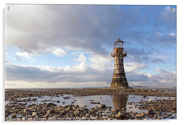 Abandoned Lighthouse  Acrylic by Jackie Davies