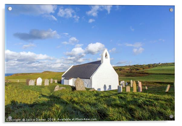 Welsh Chapel Acrylic by Jackie Davies