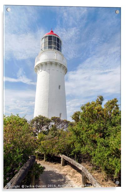 Cape Schanck Lighthouse Acrylic by Jackie Davies