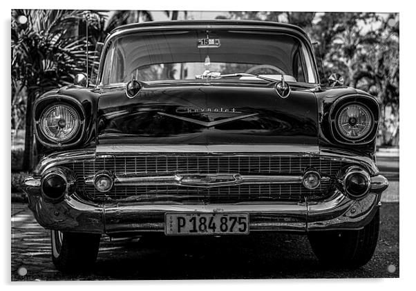 Vintage Chevrolet in Havana, Cuba Acrylic by Dirk Seyfried