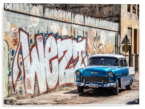Vintage Chevrolet, Havana, Cuba Acrylic by Dirk Seyfried