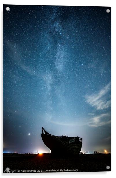 The Milky Way Shipwreck Acrylic by Dirk Seyfried
