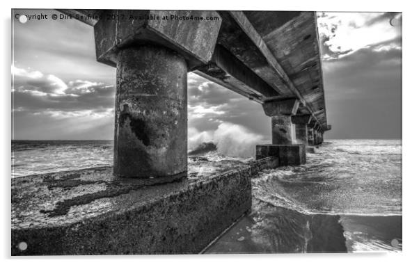 Shark Rock Pier, Port Elizabeth, South Africa Acrylic by Dirk Seyfried