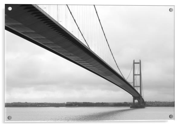 Bridge on misty day Acrylic by Clare Willis
