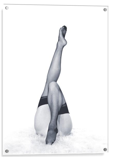 Black Stockings Acrylic by David Bigwood