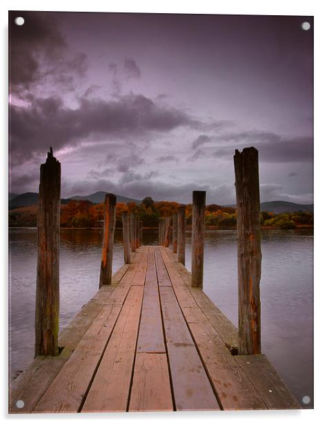 Derwentwater, Lake District, Cumbria, England Acrylic by David Bigwood