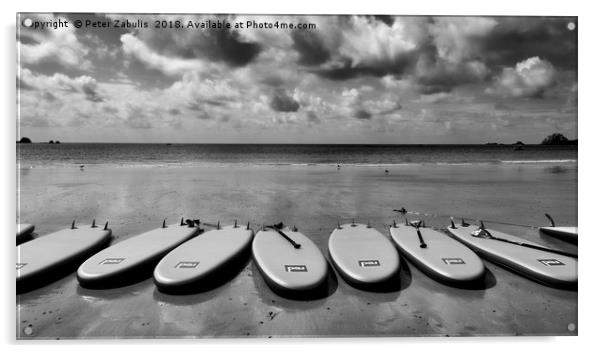 Surfboards Acrylic by Peter Zabulis