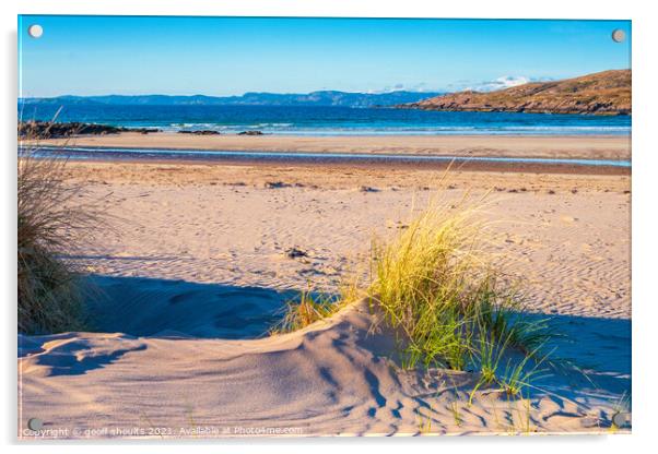 Achnahaird Bay  Acrylic by geoff shoults