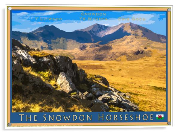 The Snowdon Horseshoe Acrylic by geoff shoults