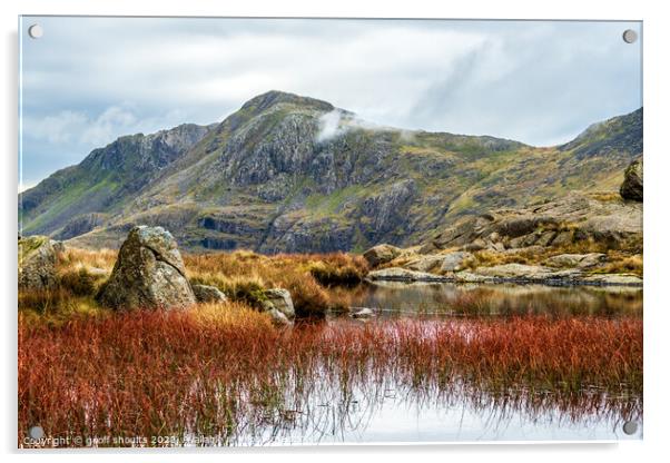 Bowfell, Lake District Acrylic by geoff shoults