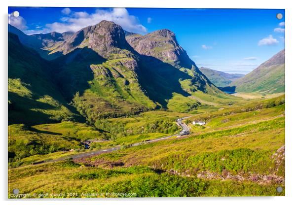 Glencoe, Scotland Acrylic by geoff shoults