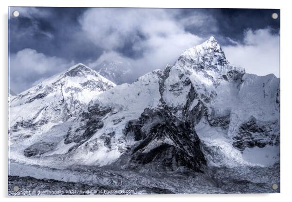 In the Khumbu Valley Acrylic by geoff shoults