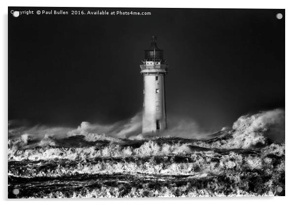 Perch Rock Lighthouse Acrylic by Paul Bullen