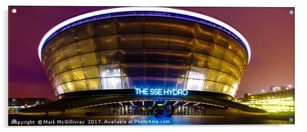 SSE Hydro Arena, Glasgow Acrylic by Mark McGillivray