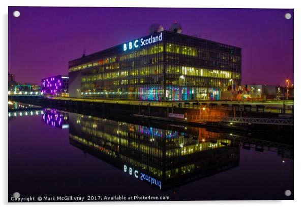BBC Scotland Reflections Acrylic by Mark McGillivray