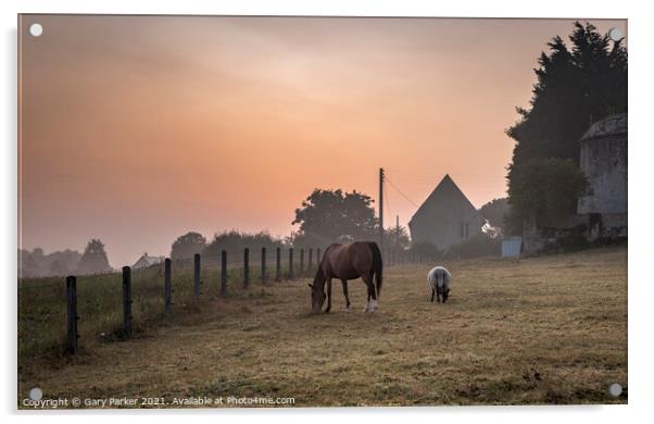 A Normandy Morning Acrylic by Gary Parker