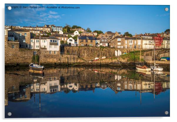Newlyn Reflections Acrylic by Gary Parker